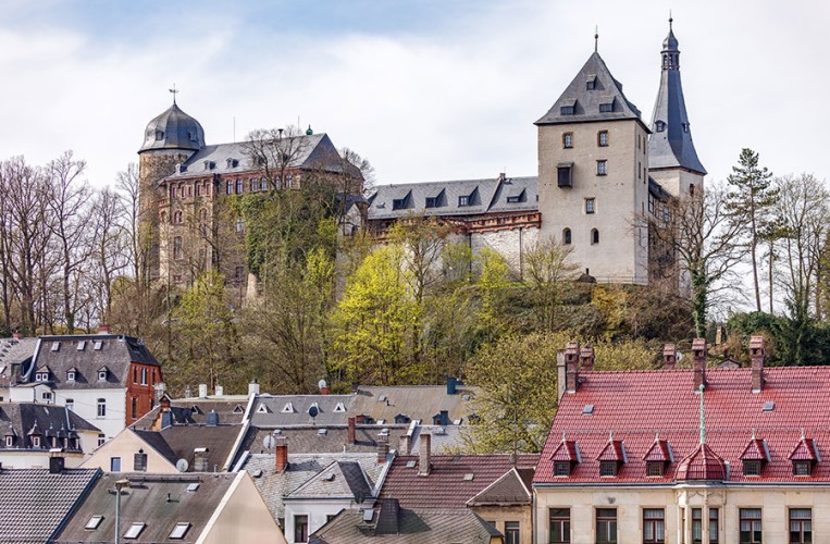 Burg Mylau ist eine der am besten erhaltenen Wehranlagen im Bundesland Sachsen