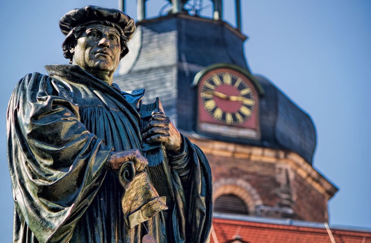Hier war der Gebursts- und Sterbeort des großen Reformators Martin Luther