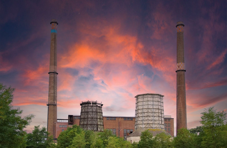 Sehenswertes Industriedenkmal und lohnendes Fotoobjekt: Kraftwerk Plessa