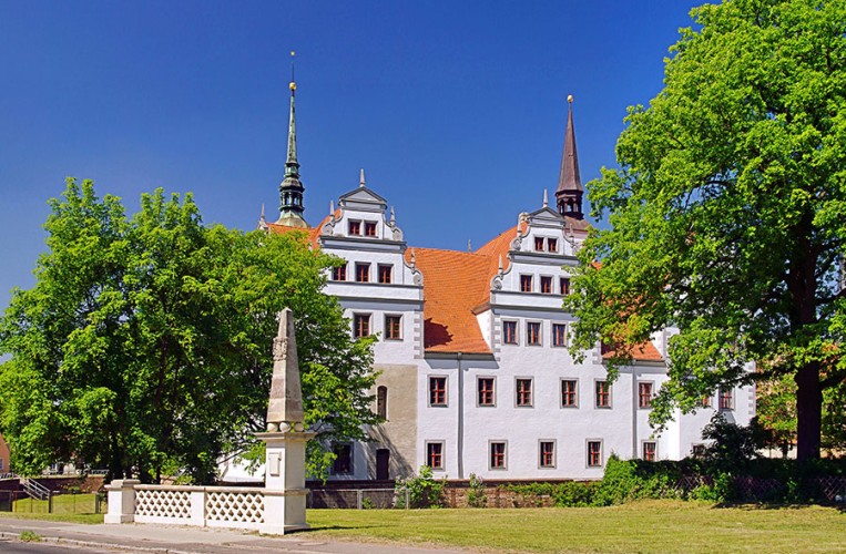 Blick auf das Schloss Doberlug