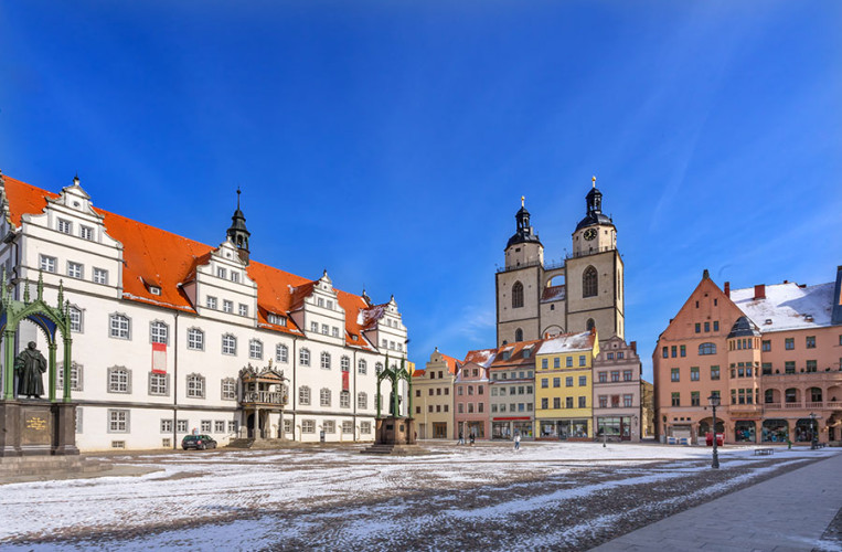 Die berühmte Altstadt von Wittenberg