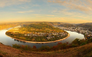 Panorama von Boppard am Rhein