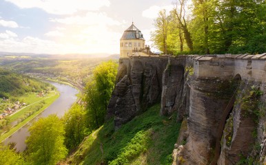 Fantastische Ausblicke auf Königstein und die Elbe