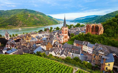 Blick auf Bacharach am Rhein
